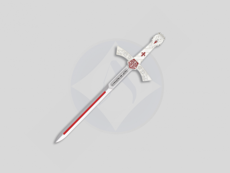 Mini espada Corazón de León