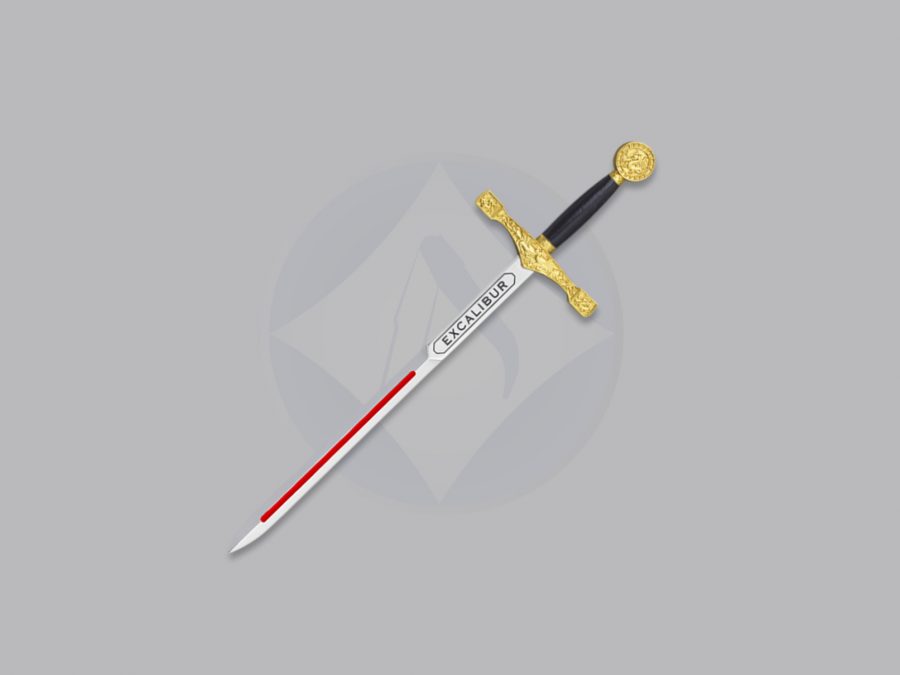 Mini espada Excalibur Tole10 Imperial fabricada en zamak para decoración y coleccionismo