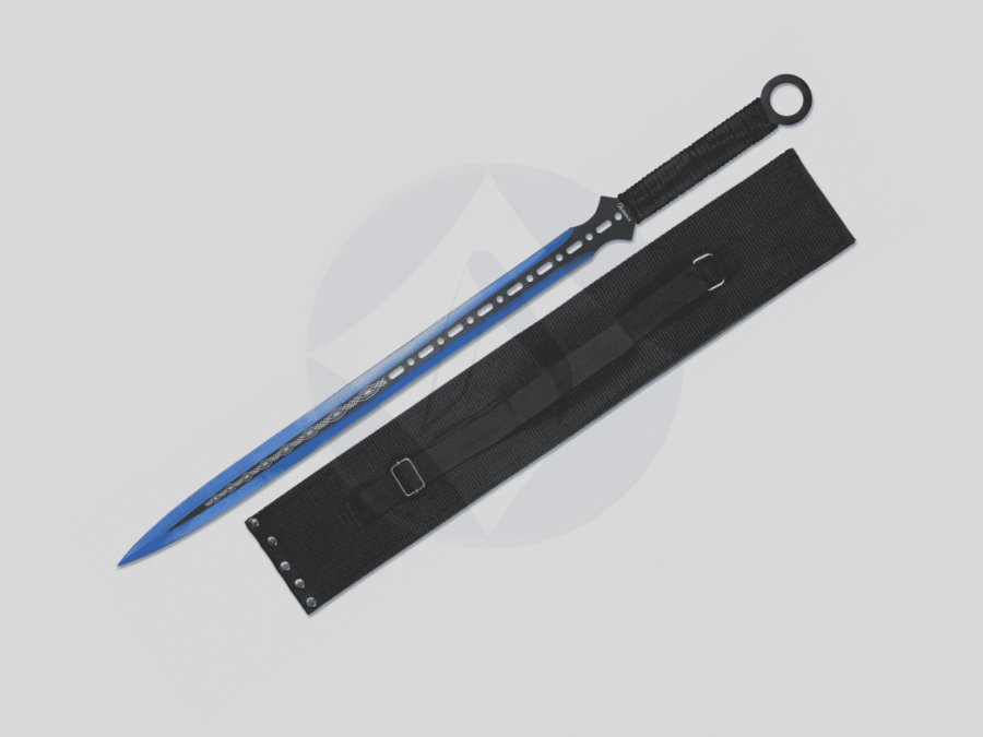 Machete cortacañas azul
